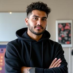 Portrait of Javier 'Javi' Rodriguez, Creative Director of Arch Vault.