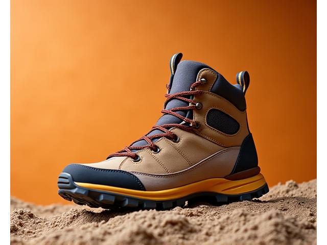 Solar Flare Boost, a hiking boot with innovative design, in desert tones.