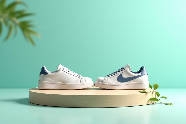 Stylish eco-friendly sneakers made from sustainable materials