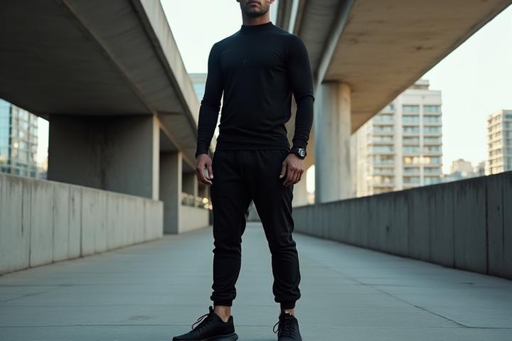 Men's specific sneaker collection in urban setting