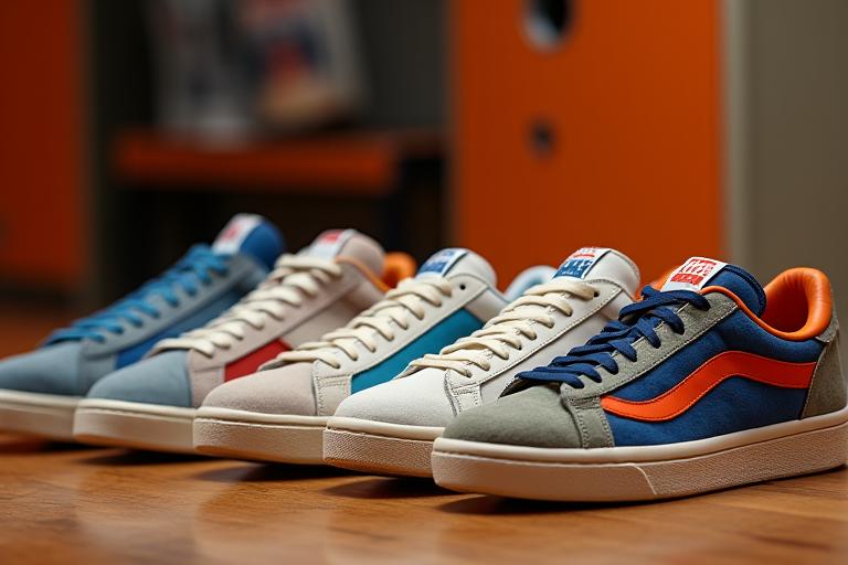Retro-inspired sneakers with modern comfort features